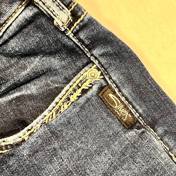 Silver Jeans Co Boyfriend Jeans Embroidered Back Pockets Women's Size 20 44x29 - Picture 10 of 14
